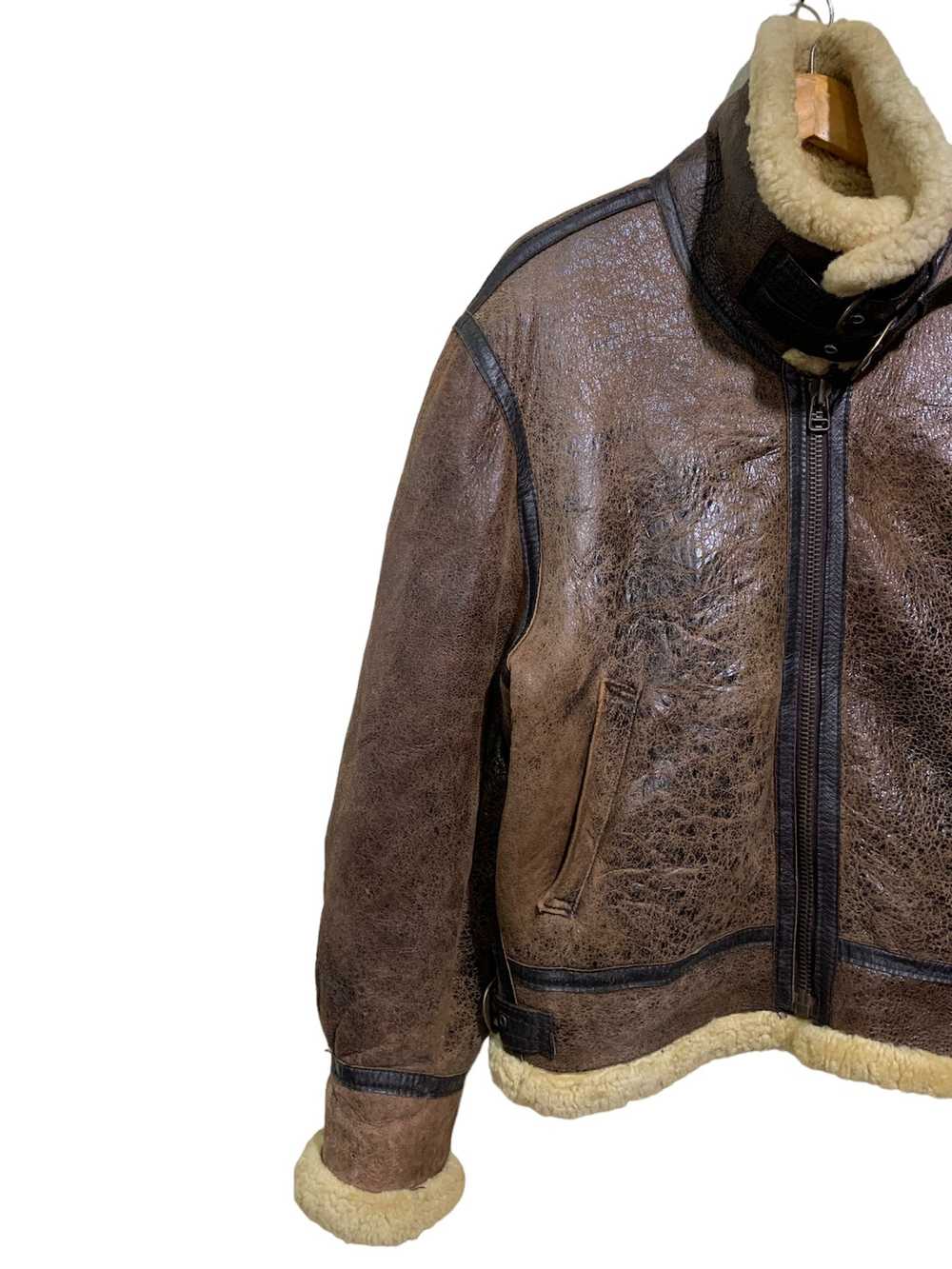 B 3 × Sheepskin Coat × Usaf 🔥VTG SHEEPSKIN COATS… - image 2