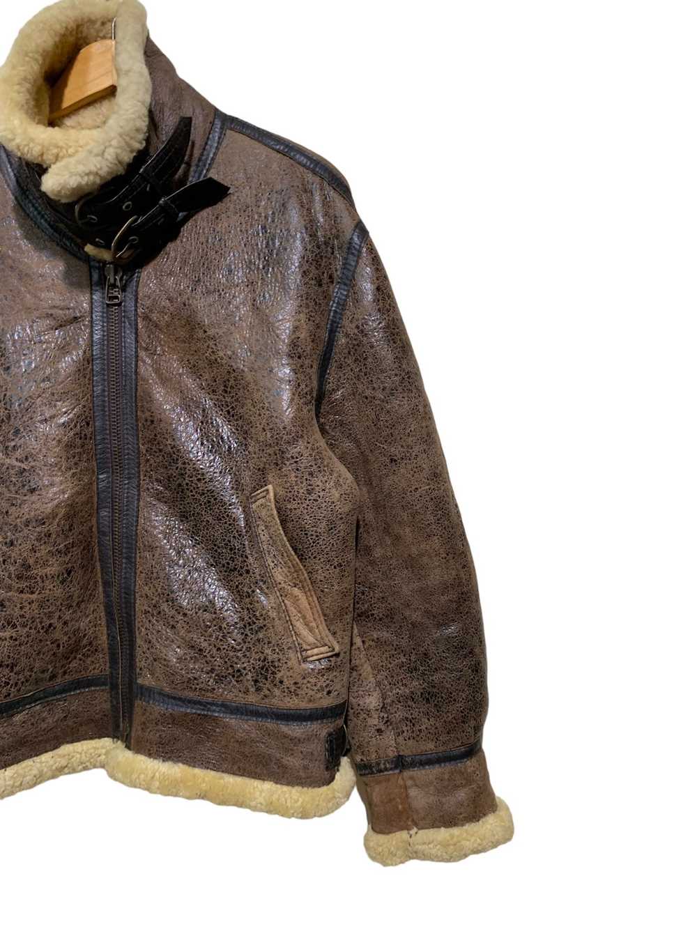 B 3 × Sheepskin Coat × Usaf 🔥VTG SHEEPSKIN COATS… - image 3