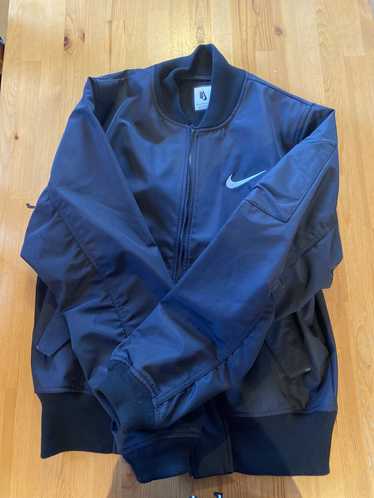 Nike Black And Grey Galaxy Gradient Bomber Jacket - Tagotee