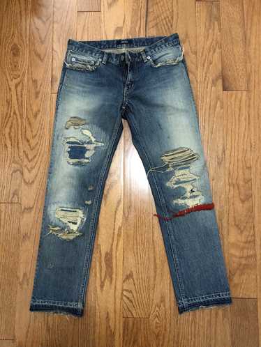 Undercover 68 “But Beautiful” Red Yarn Denim