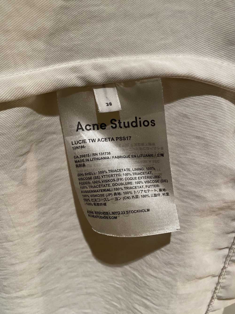 Acne Studios Cream white lucia trench coat ss17 r… - image 12