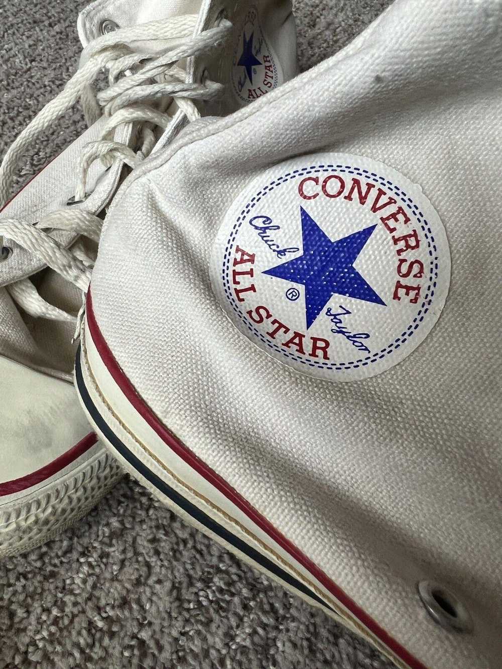 Designer Vintage 80s Converse Chuck Taylor White … - image 10