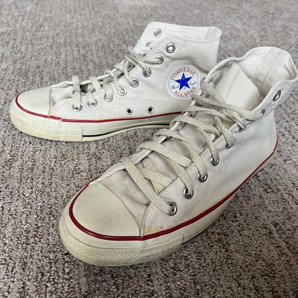 Designer Vintage 80s Converse Chuck Taylor White … - image 1