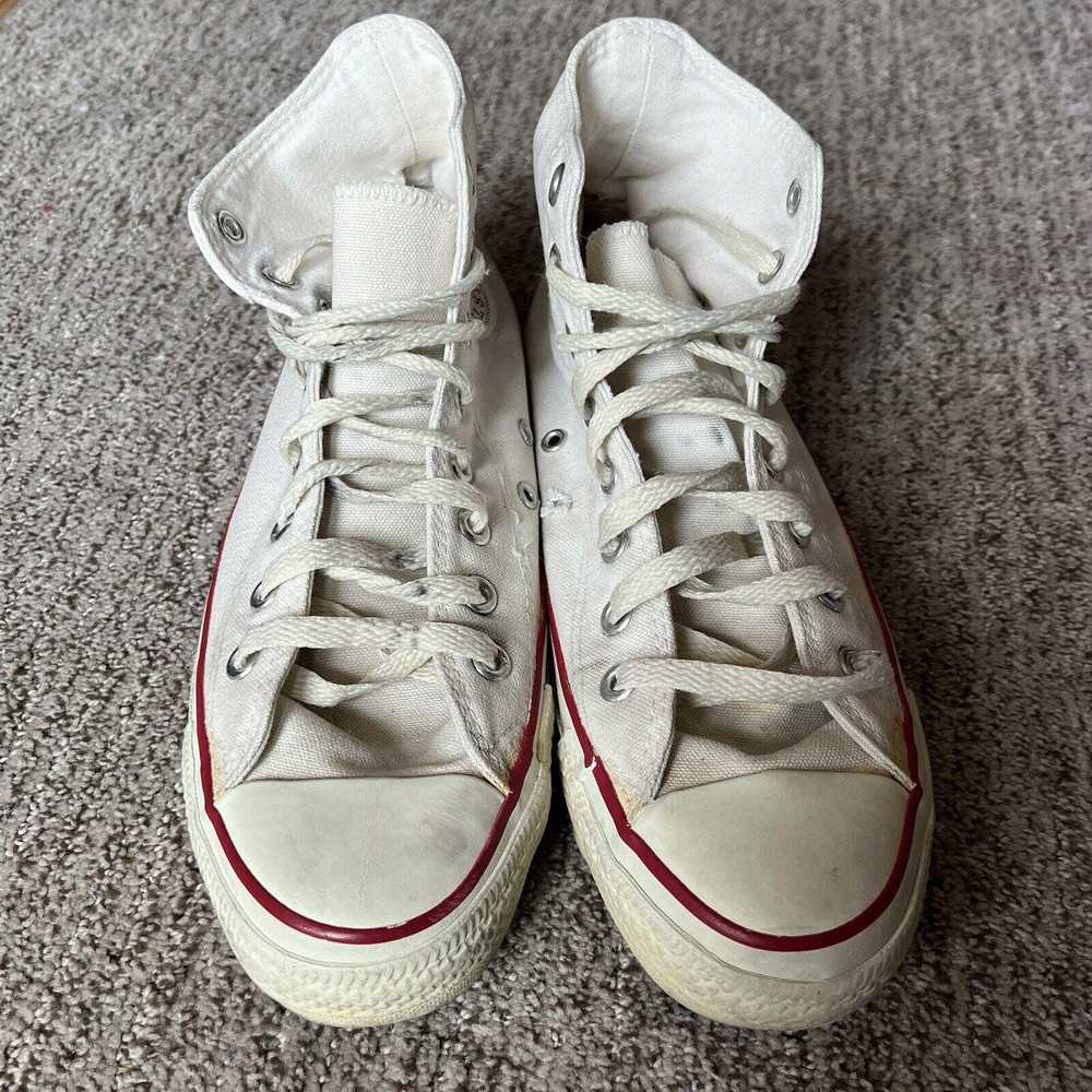 Designer Vintage 80s Converse Chuck Taylor White … - image 4