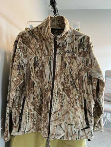 Cabela's Outfitter Camo Berber Fleece Silent Windshear Pullover Hunting  Jacket