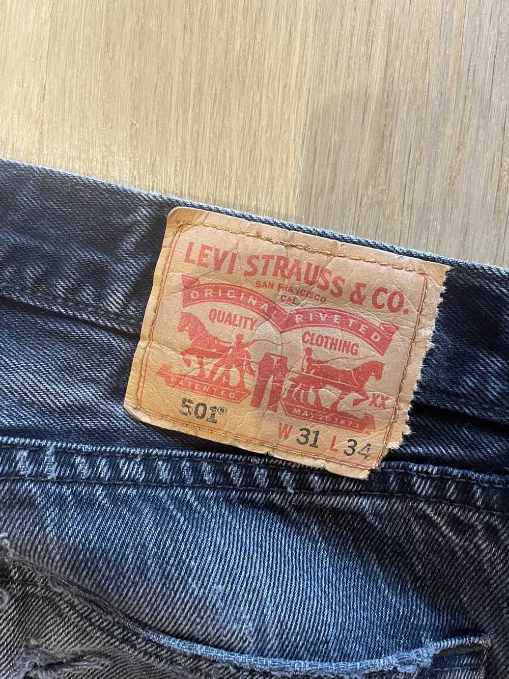 Levi's × Vintage Faded black Levi's 501 - image 3