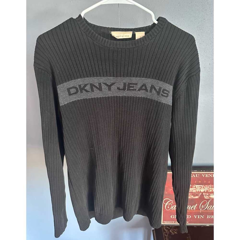 DKNY DKNY Jeans sweater Gray &Black size Medium - image 2