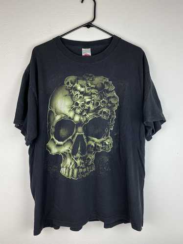 Vintage y2k skulls shirt - Gem