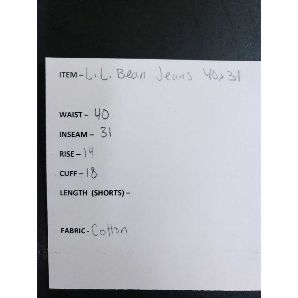 L.L. Bean L. L.Bean Classic Fit Flannel Lined Jea… - image 9