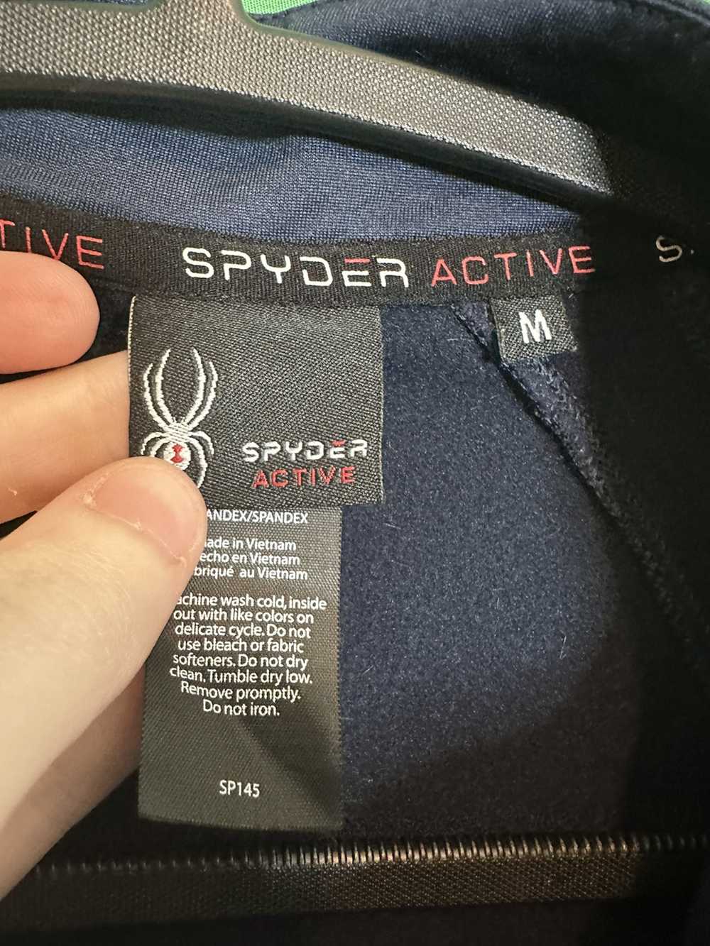 Spyder Active stretch 1/2 zip logo thumb hole swe… - image 8