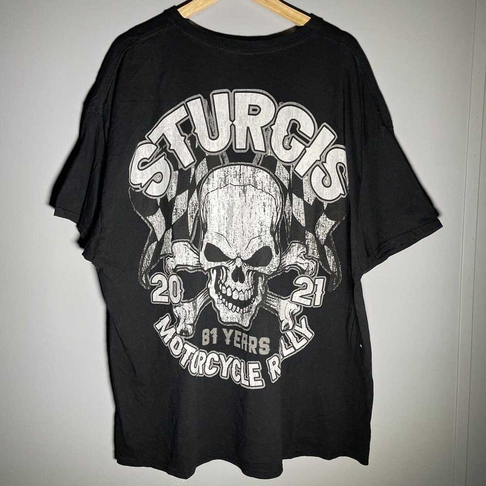 Harley Davidson Y2K Sturgis Grunge Skull Black Biker Gem