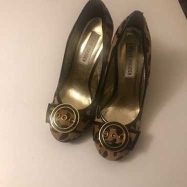 Steve Madden Trea-P Leopard Print Stacked Heel We… - image 1
