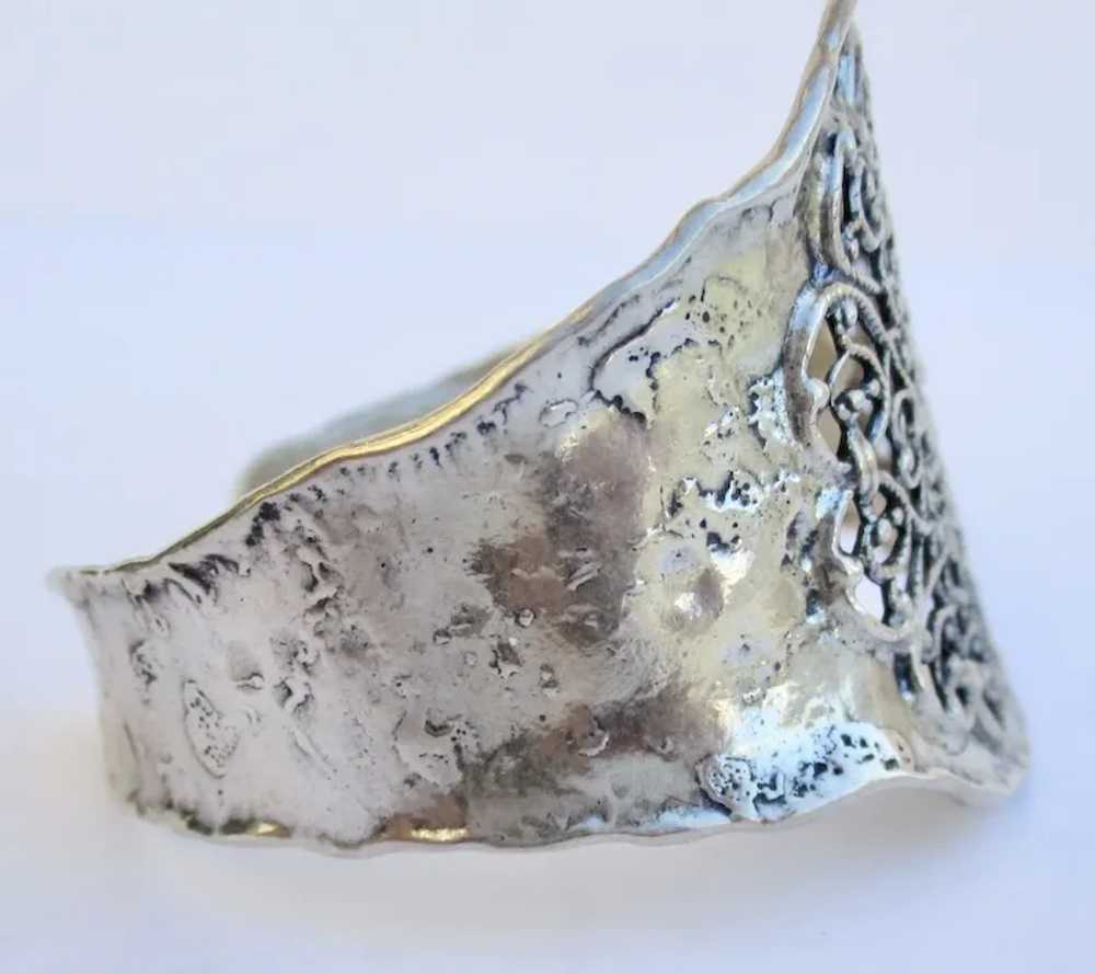 Sterling Silver Cuff Middle Eastern circa 60s' - image 3