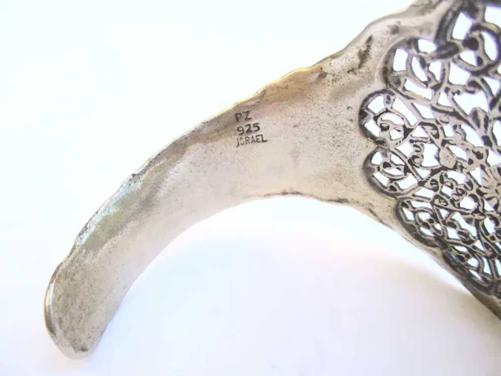 Sterling Silver Cuff Middle Eastern circa 60s' - image 5