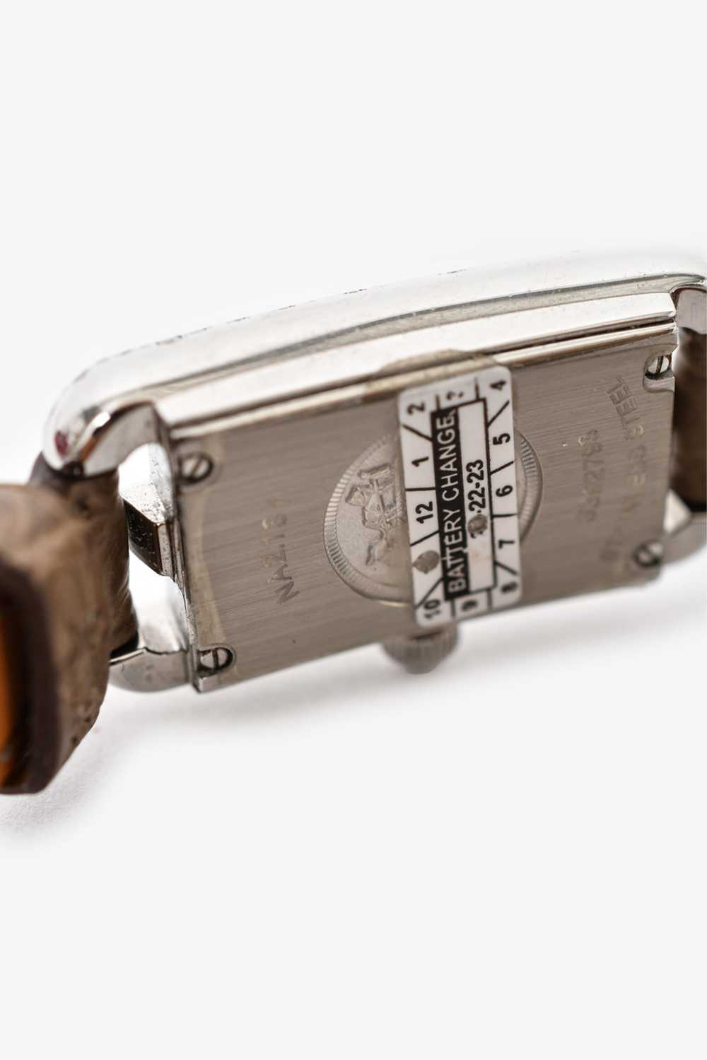 Hermès Taupe Alligator Leather Stainless Steel 'N… - image 5