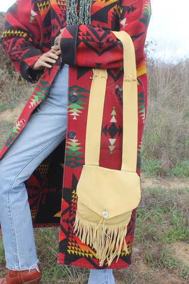 Vintage Handmade Deerskin Bag