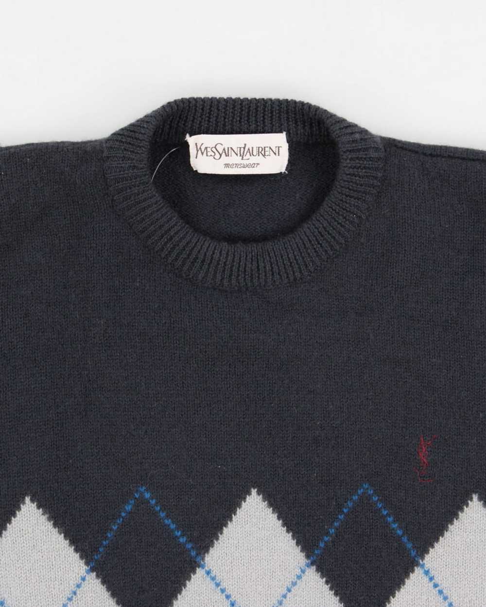 90's Men's Yves Saint Laurent Knit Jumper - S - image 3