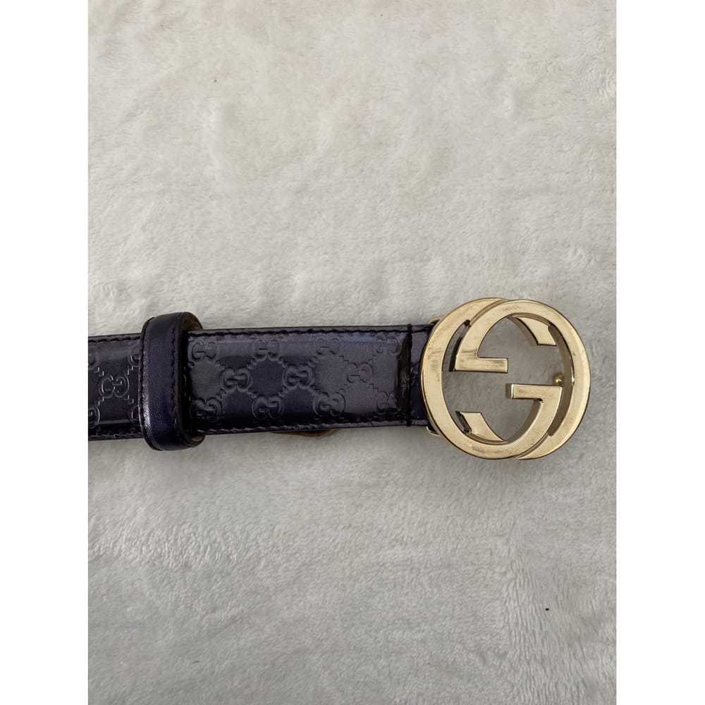 Gucci Interlocking Buckle patent leather belt - image 5