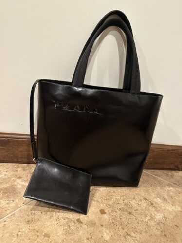 Prada punching logo tote - Gem