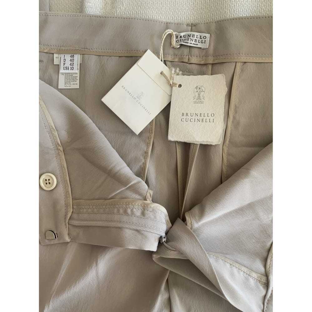 Brunello Cucinelli Silk straight pants - image 3