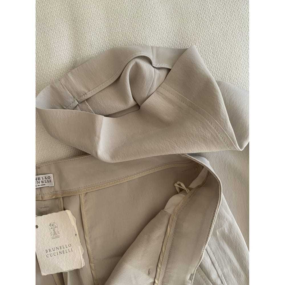 Brunello Cucinelli Silk straight pants - image 4