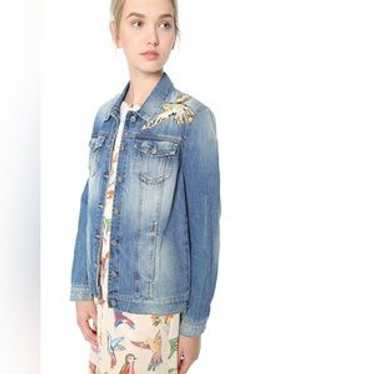 RED VALENTINO ラムジャケット red-valentino-black-biker-