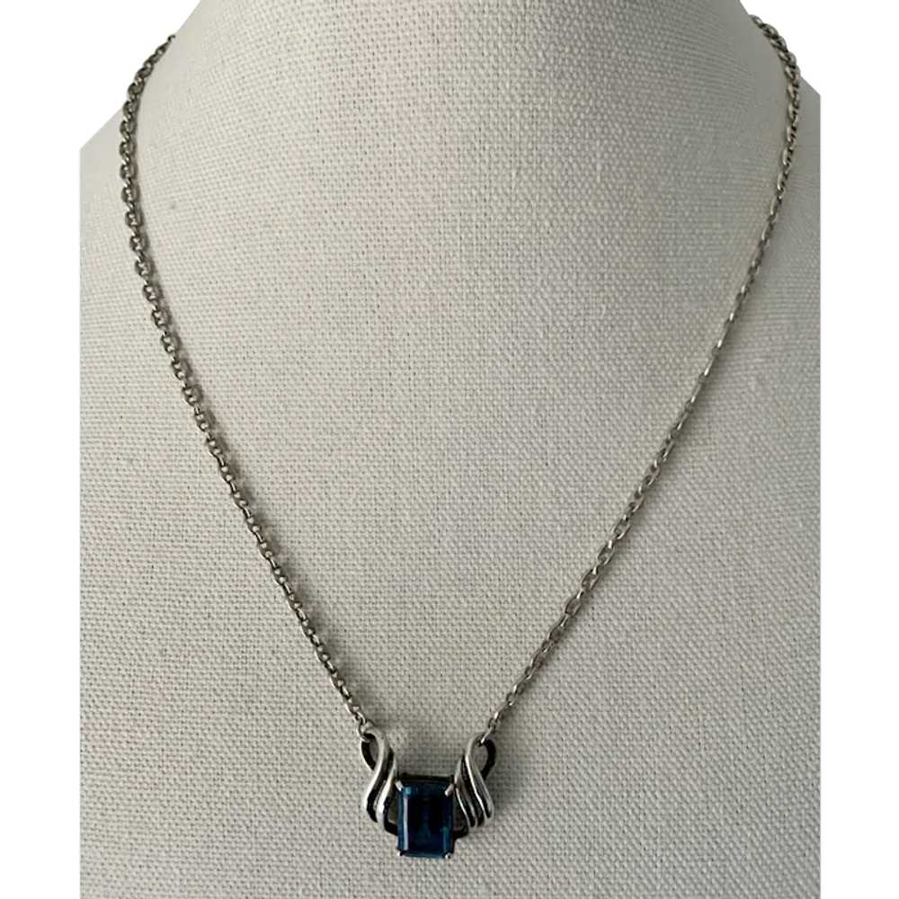 Stunning Necklace Colorado Blue Topaz,  Sterling … - image 1