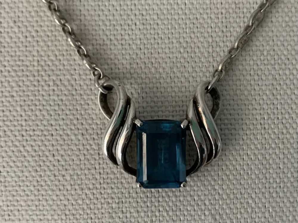 Stunning Necklace Colorado Blue Topaz,  Sterling … - image 2