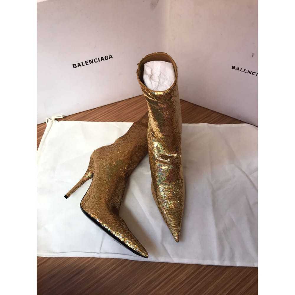 Balenciaga Knife leather boots - image 4