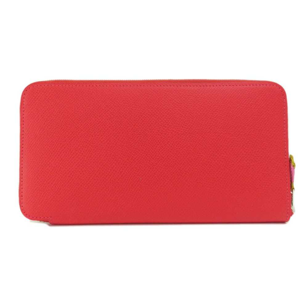 Hermes Hermes Azap Silk In Red Long Wallet Epson … - image 2