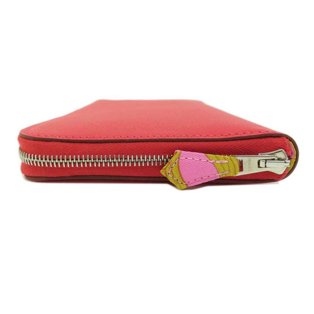 Hermes Hermes Azap Silk In Red Long Wallet Epson … - image 3