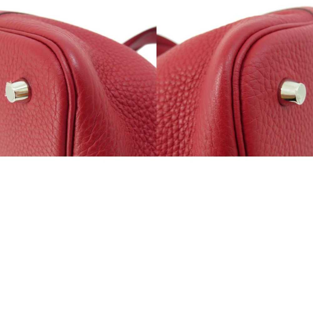 Hermes Hermes Picotan Lock MM Red Handbag Taurill… - image 10