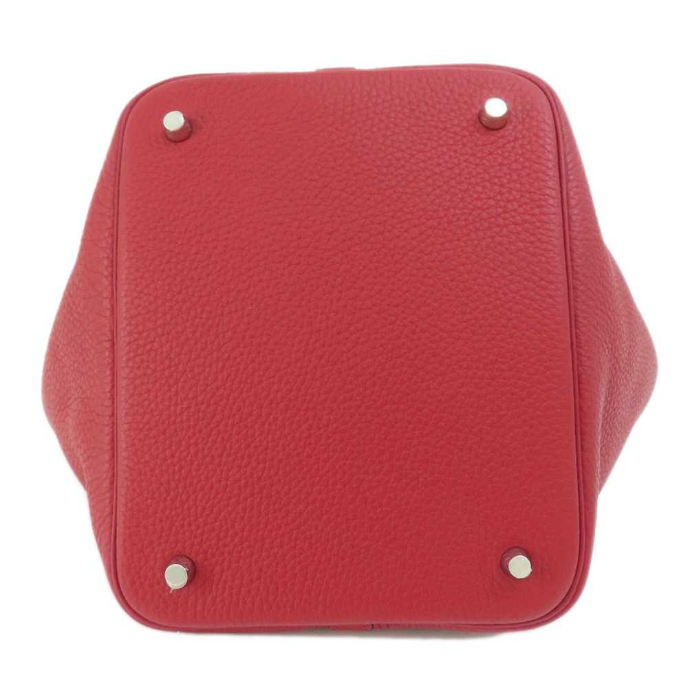Hermes Hermes Picotan Lock MM Red Handbag Taurill… - image 4