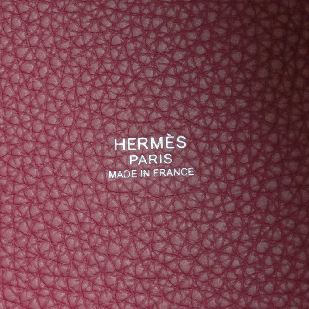 Hermes Hermes Picotan Lock MM Red Handbag Taurill… - image 6