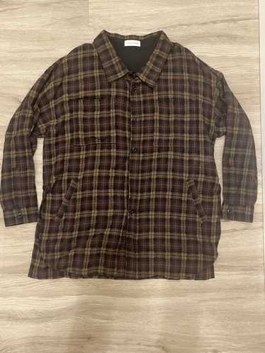 Faith Connexion Oversized Brown Check Wool Overshi