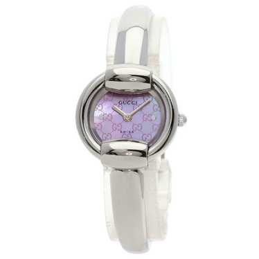 GUCCI 1400L Silver Dial Silver Bangle Watch Swiss Made Quartz Women in Stock