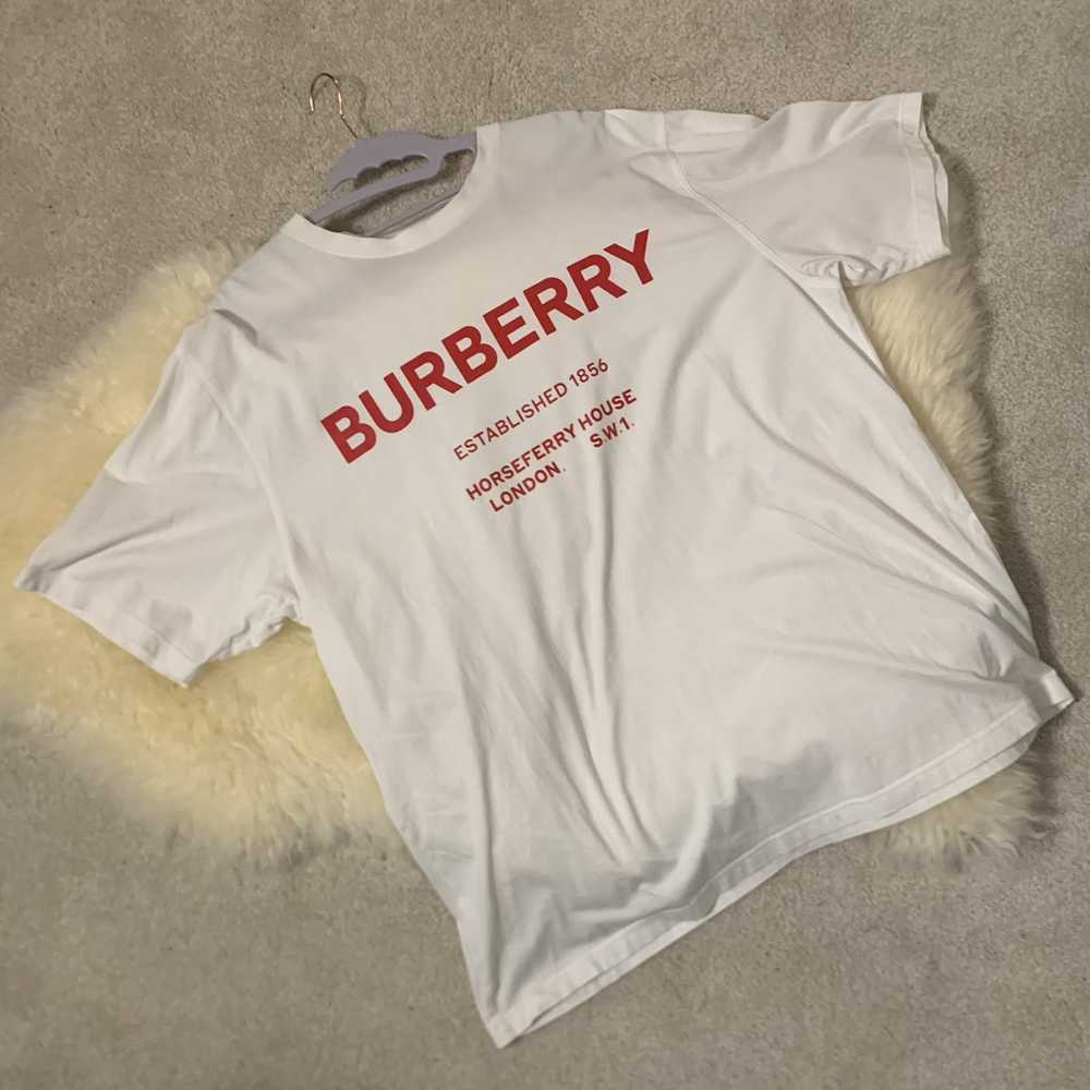 Burberry Burberry logo print cotton t-shirt - Gem