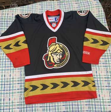 Ottawa Senators CCM J. Levine Vintage L Jersey Black Hockey NHL Rare Maska  90s