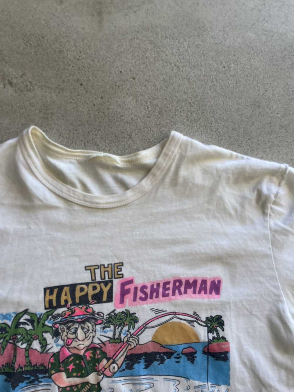 Vintage Vintage The Happy Fisherman Offensive t s… - image 3