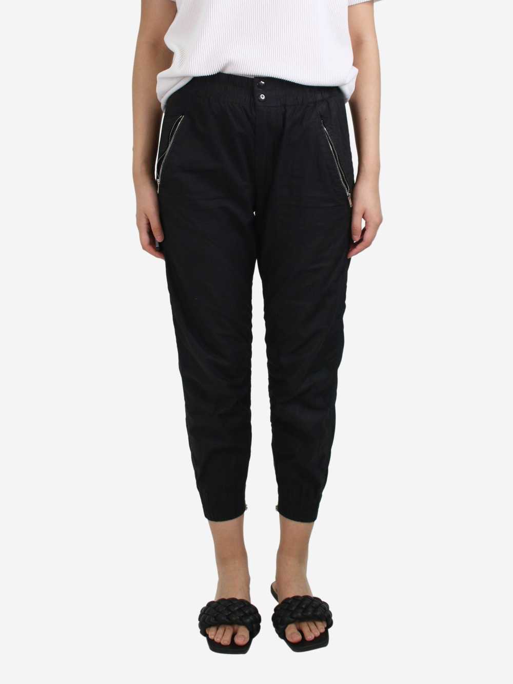 Isabel Marant Black zipped cuff trousers - size U… - image 1
