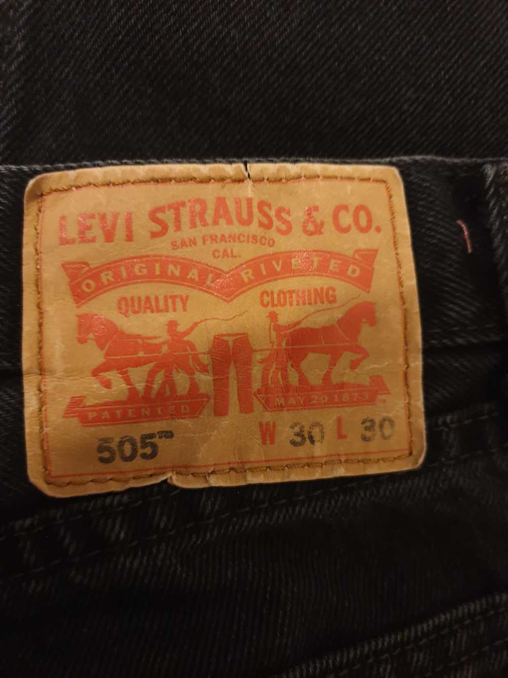 Levi's 505 - classic fit, faded black - image 5