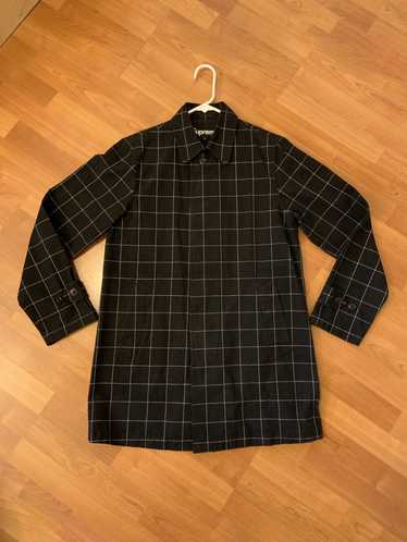 Supreme Supreme SS 2014 windowpane trench coat