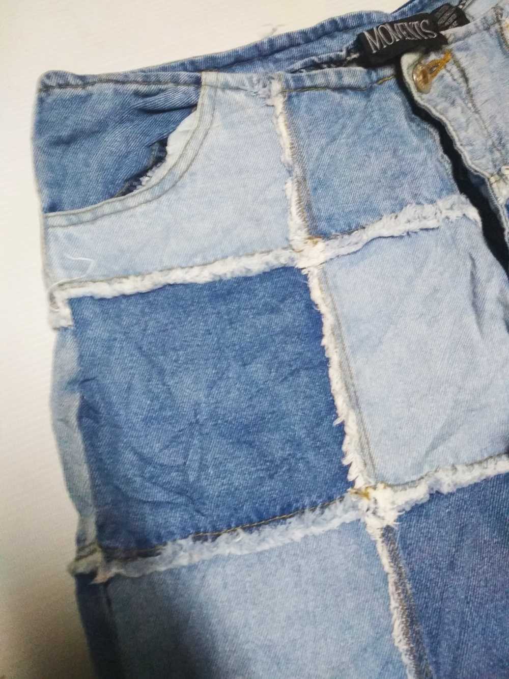 Other all over patchwork blue denim jeans - image 4