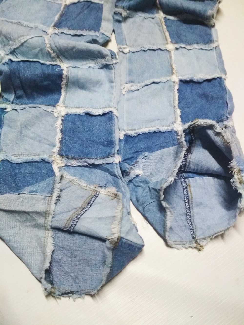 Other all over patchwork blue denim jeans - image 8