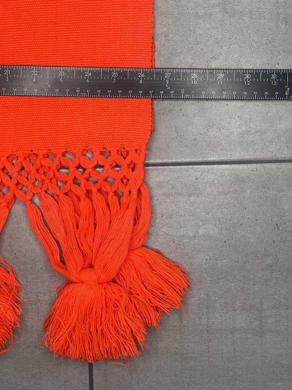 Vintage Oversized knit scarf - image 5