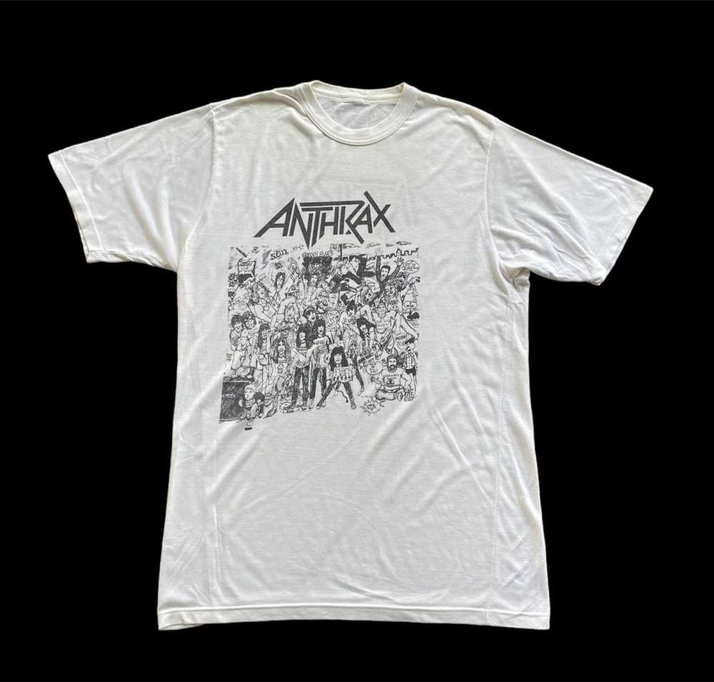 Band Tees × Rock Band × Vintage vintage anthrax b… - image 1