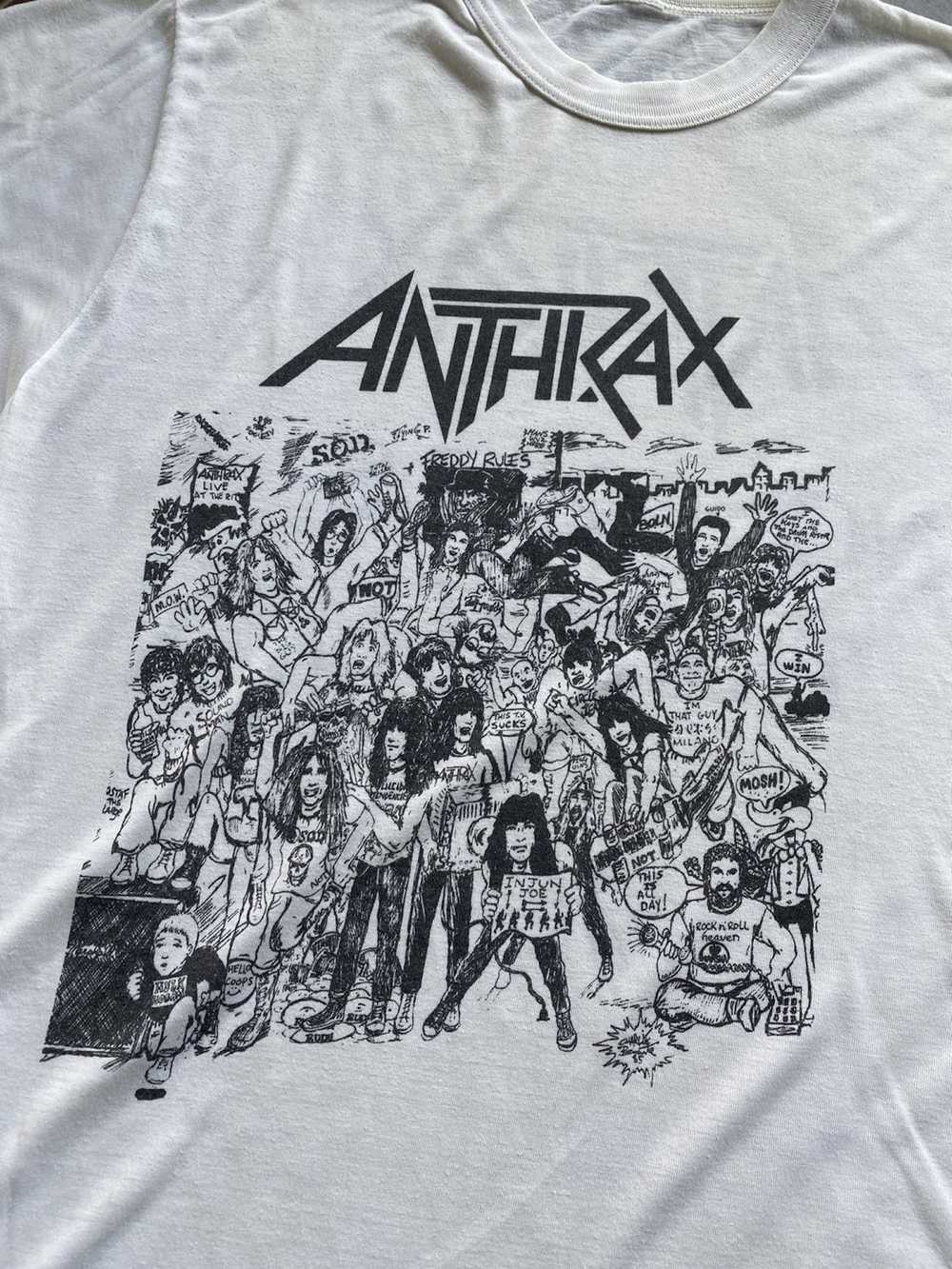 Band Tees × Rock Band × Vintage vintage anthrax b… - image 3