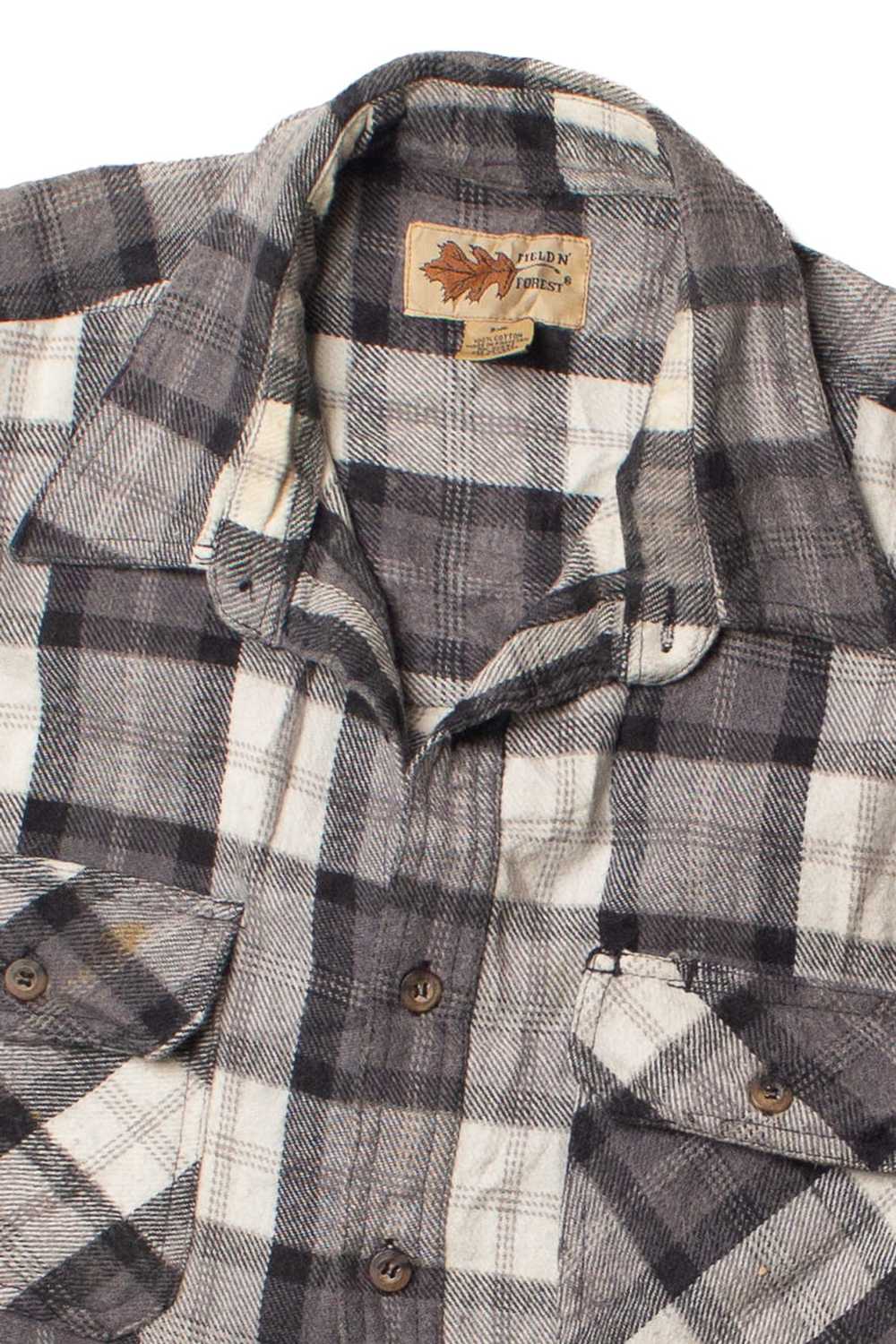 Vintage Gray Field N' Forest Flannel Shirt - image 2