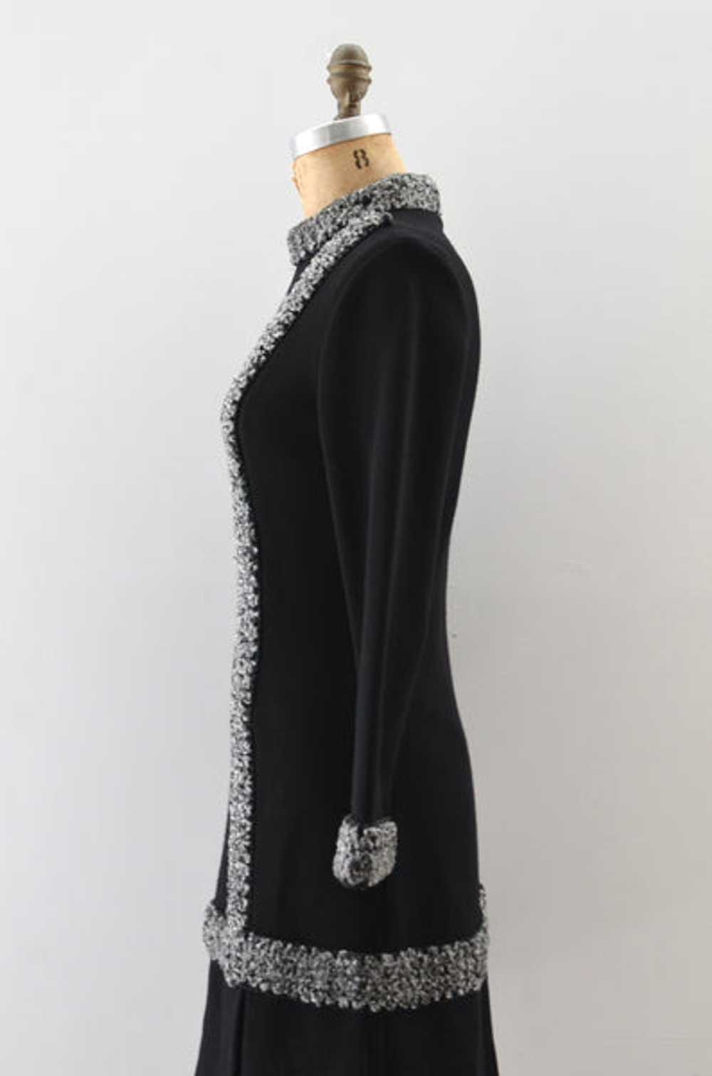 Vintage 1960s Black Knit Dress - image 5