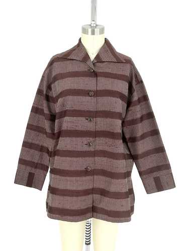 G Gigli Silk Striped Shirt*